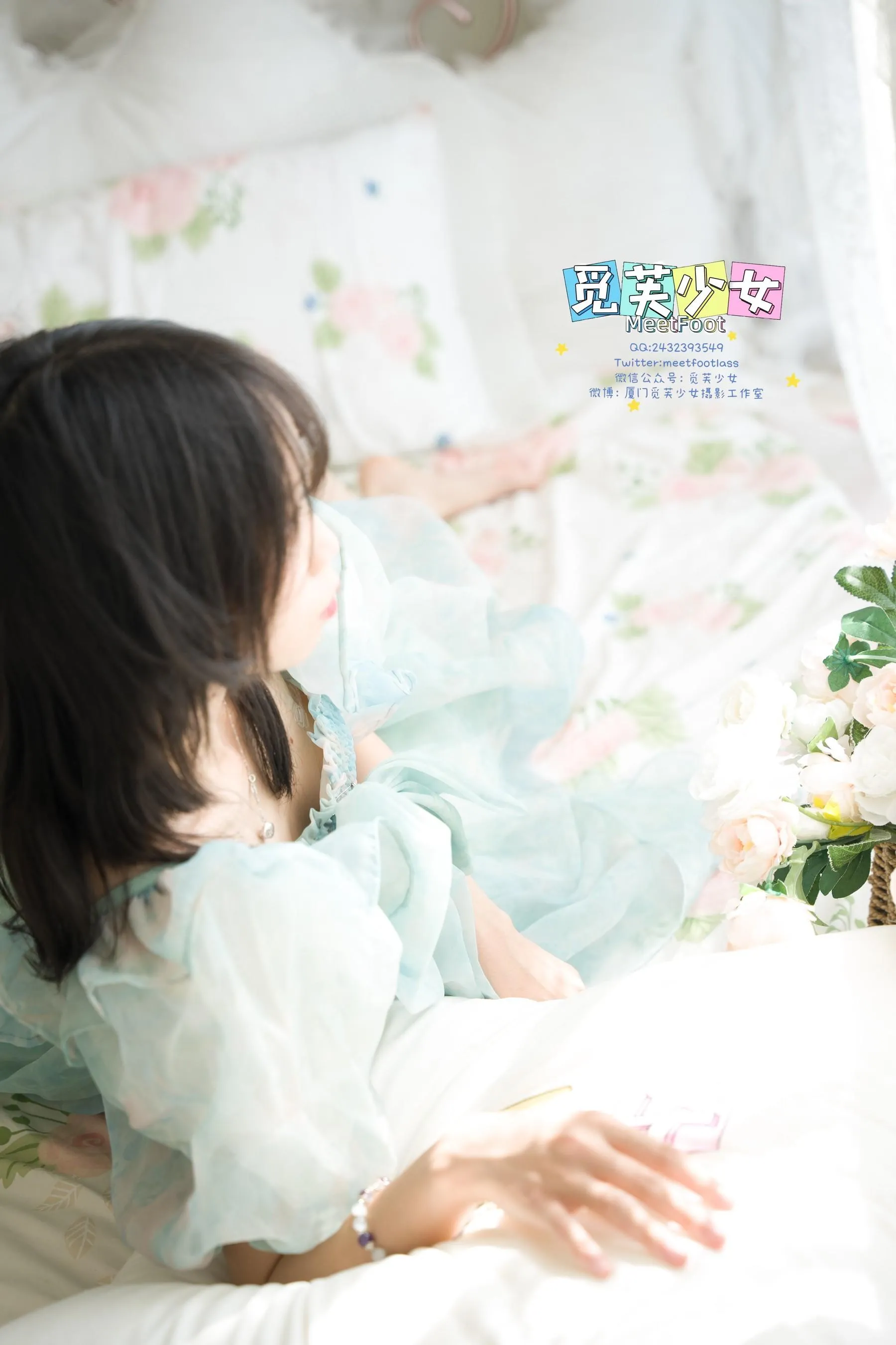 觅芙少女 NO.033 小婉-一袭蓝色纱裙构筑今晚浪漫的梦境-PIC [249P]插图3